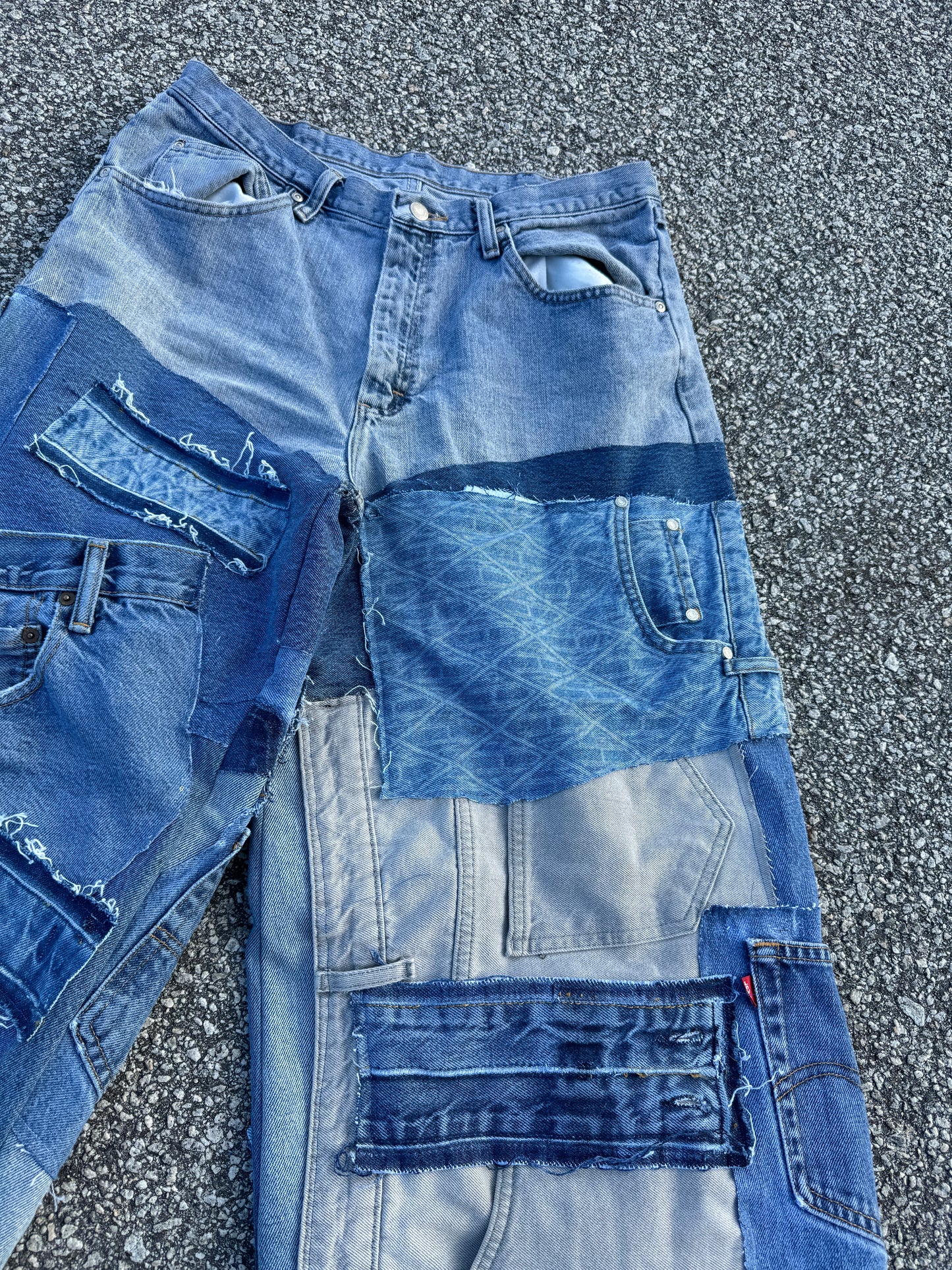 Denim Scrap Jeans