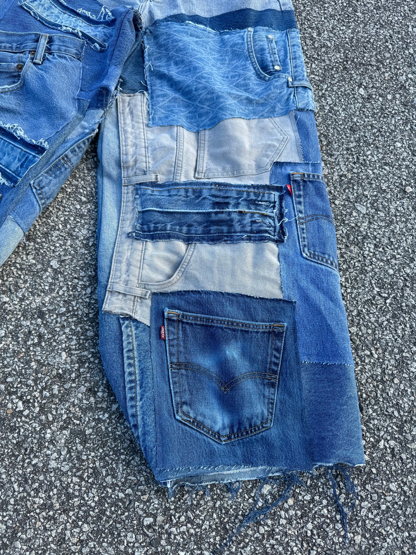 Denim Scrap Jeans