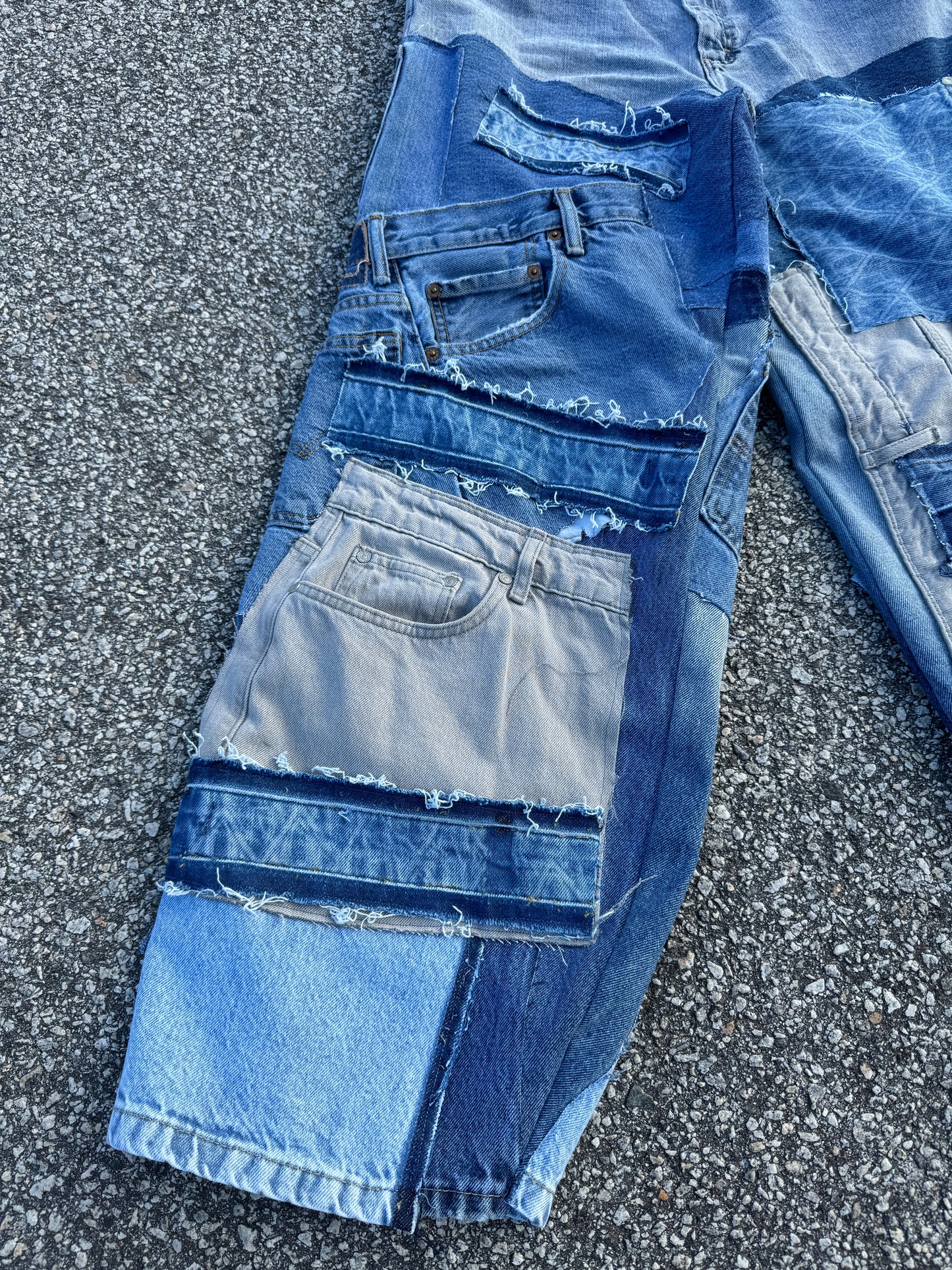 Denim Scrap Jeans