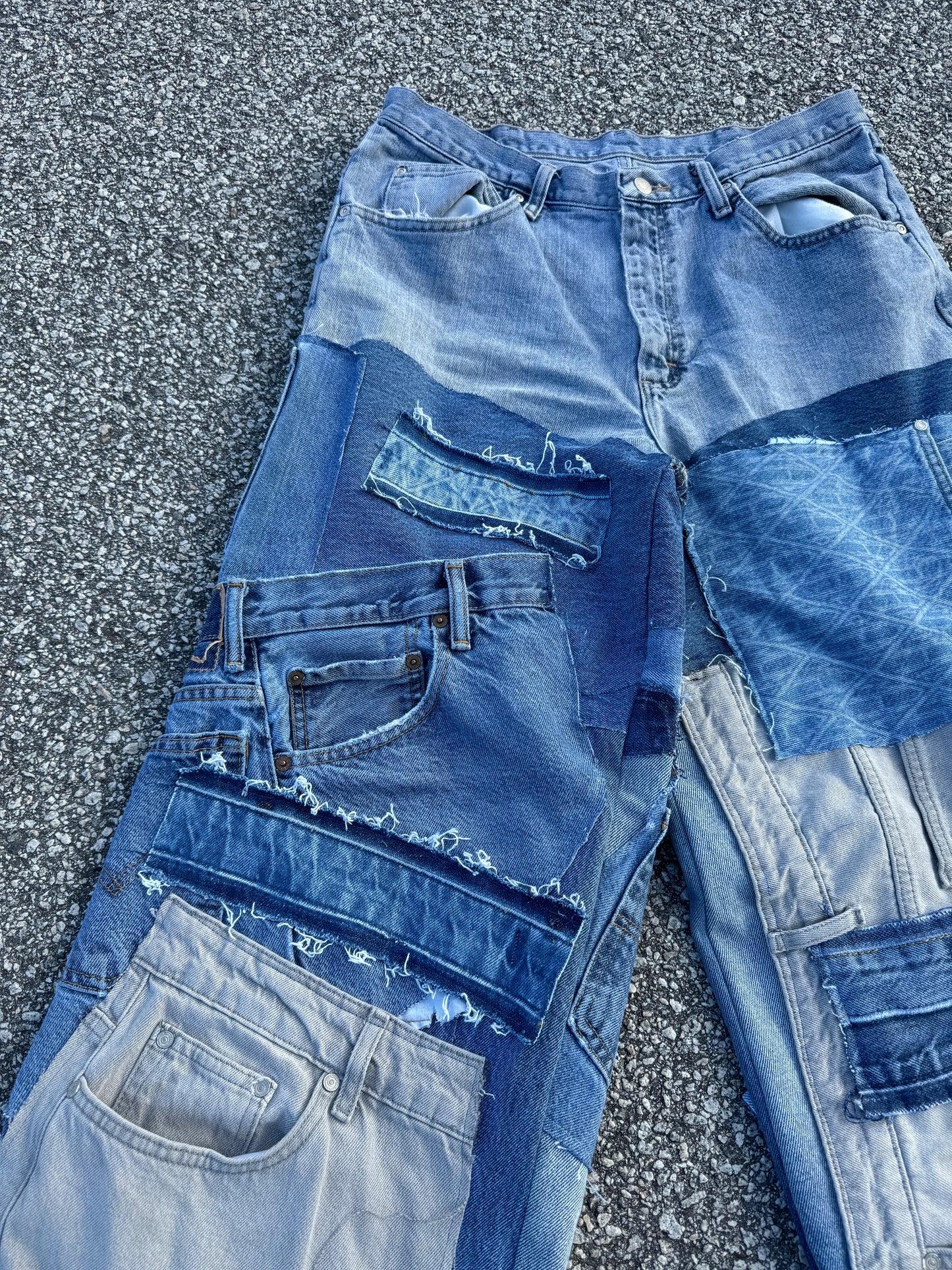 Denim Scrap Jeans