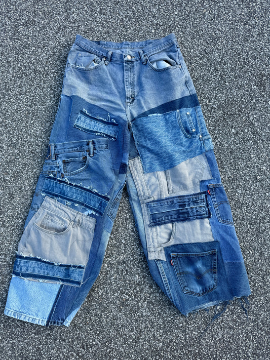 Denim Scrap Jeans